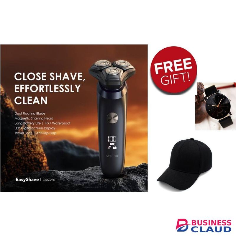 Oraimo SMOOTHER EASY SHAVER//FREE CAP//WATCH