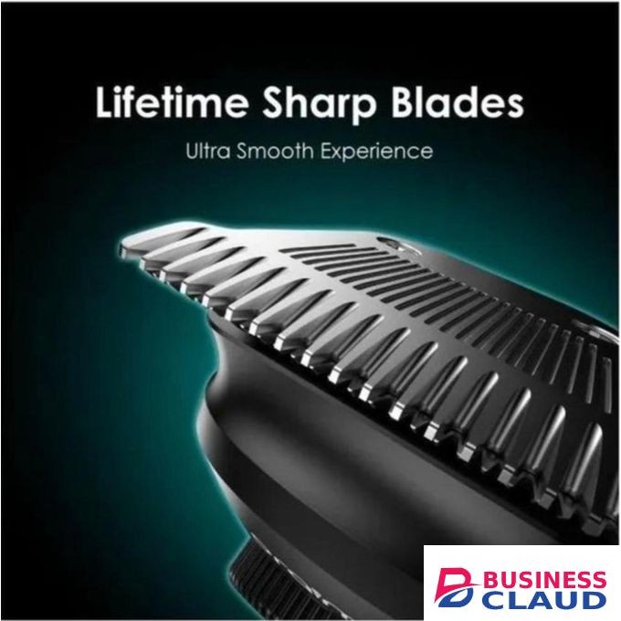 Oraimo Professional Hair & Beard Trimmer – Rechargeable Electric Personal Shaver Grooming Machine Great for Personal Private Use, Precision Adjustable Blades with Comb Guides – Portable KINYOZI for Home & Travel