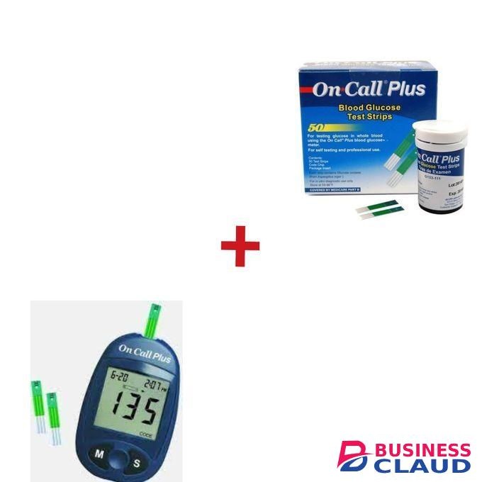 On Call Plus Blood Glucose Meter + 50 Strips