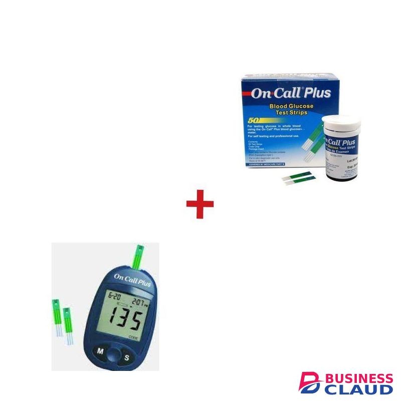 On Call Plus Blood Glucose Meter + 50 Strips