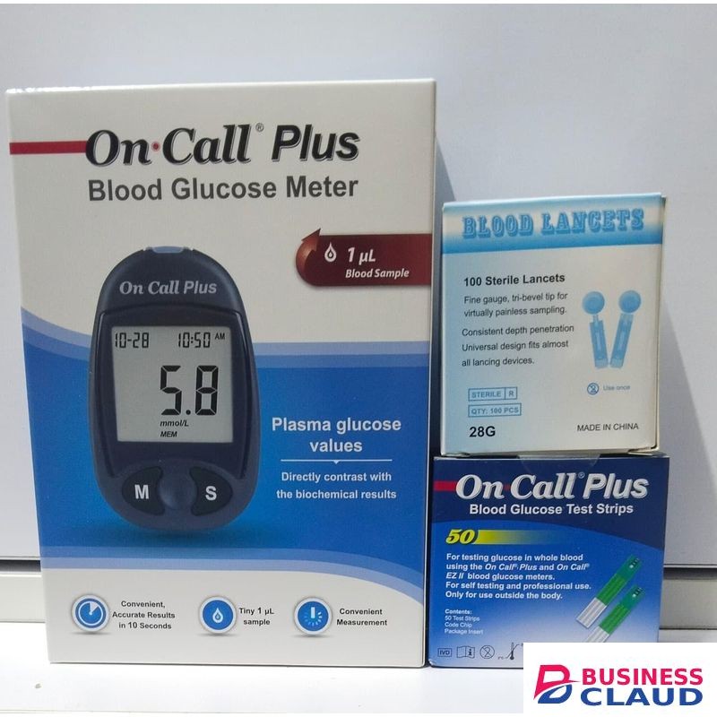 On Call Plus blood glucose test full kit