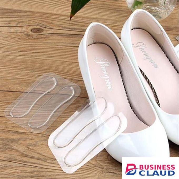 Clear Insert Pad Insole Fashion Silicone Gel Heel Cushion Protector Shoe New 2pcs