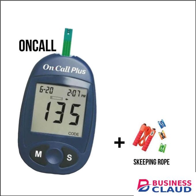 On Call Plus Blood Sugar Meter-Glucometer + skipping rope