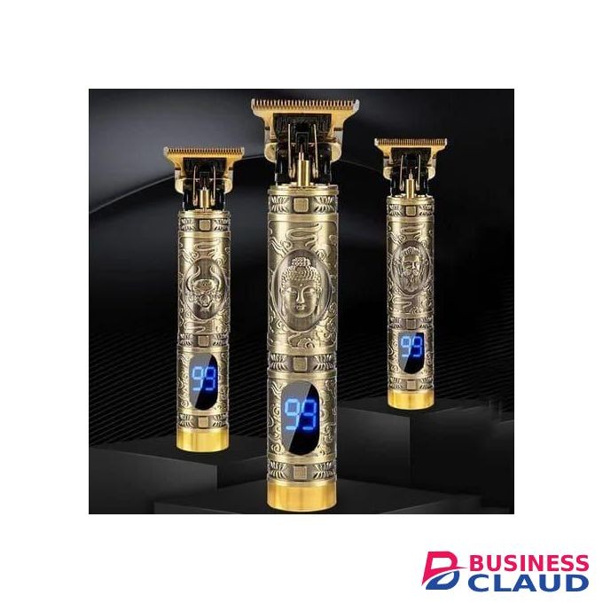 Electric VINTAGE T9 dragon rechargeable metal hair clippe gold