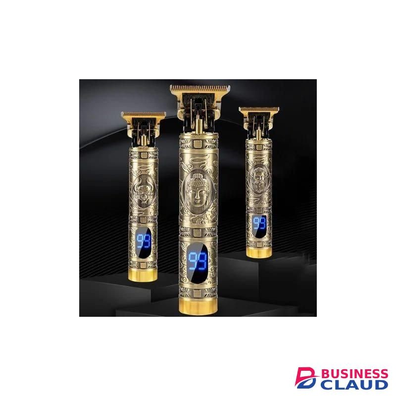 Electric VINTAGE T9 dragon rechargeable metal hair clippe gold