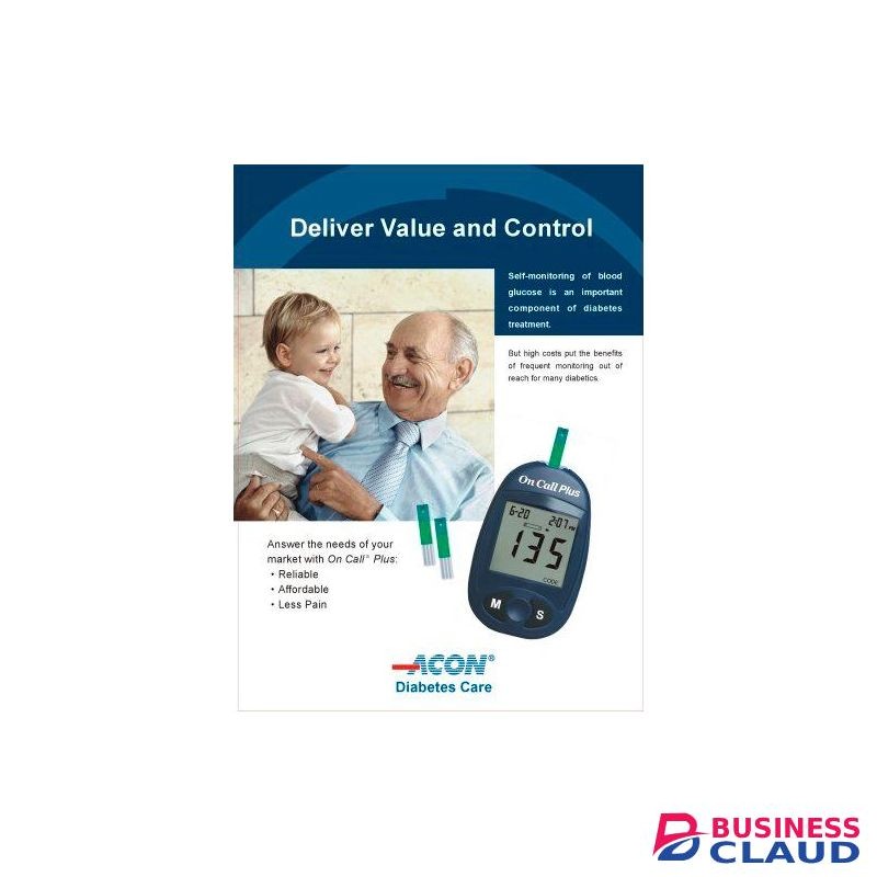 On Call Plus Blood Glucose Meter, Glucometer, Blood Sugar Monitor, Diabetes Test Kit