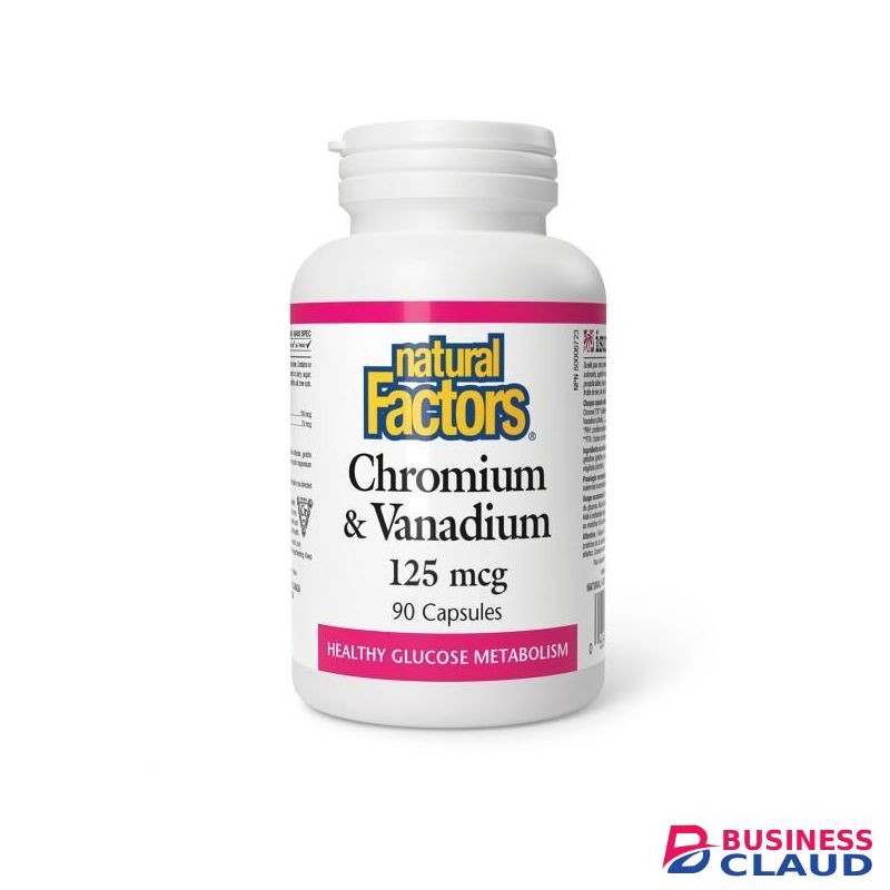 Natural Factors Chromium & Vanadium 125 mcg 90 Capsules