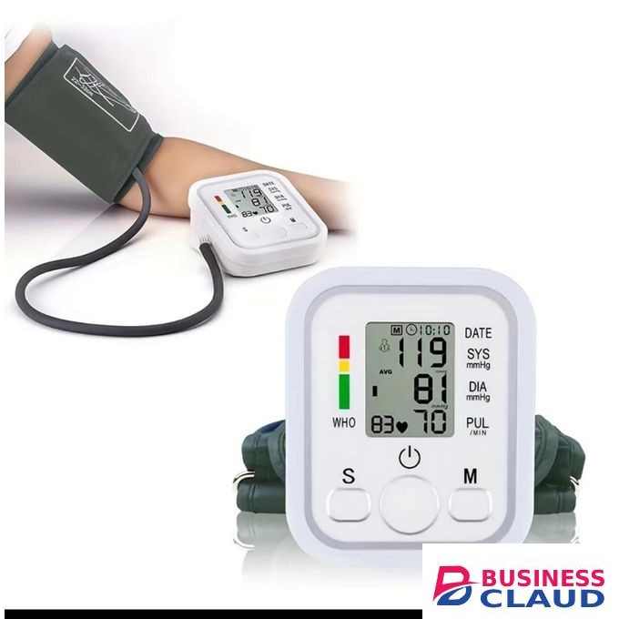 Automatic Digital ARM Blood Pressure Monitor Tensiometer Heart Rate Pulse Meter BP Monitor.