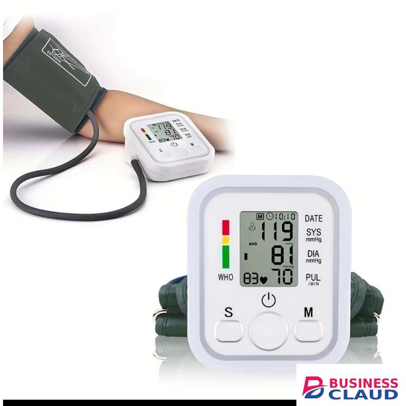 Automatic Digital ARM Blood Pressure Monitor Tensiometer Heart Rate Pulse Meter BP Monitor.