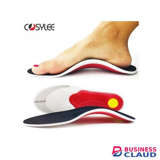 Genevieve Orthopedic Insoles, Arch Support Insoles 1 Pair Foot Pain Relief – Shock Absorbing Comfort Insoles for Men & Women Shoe Inserts Insoles For Flat Feet, Feet Pain, Plantar Fasciitis Insoles, Over Pronation Cushion Padding Insoles