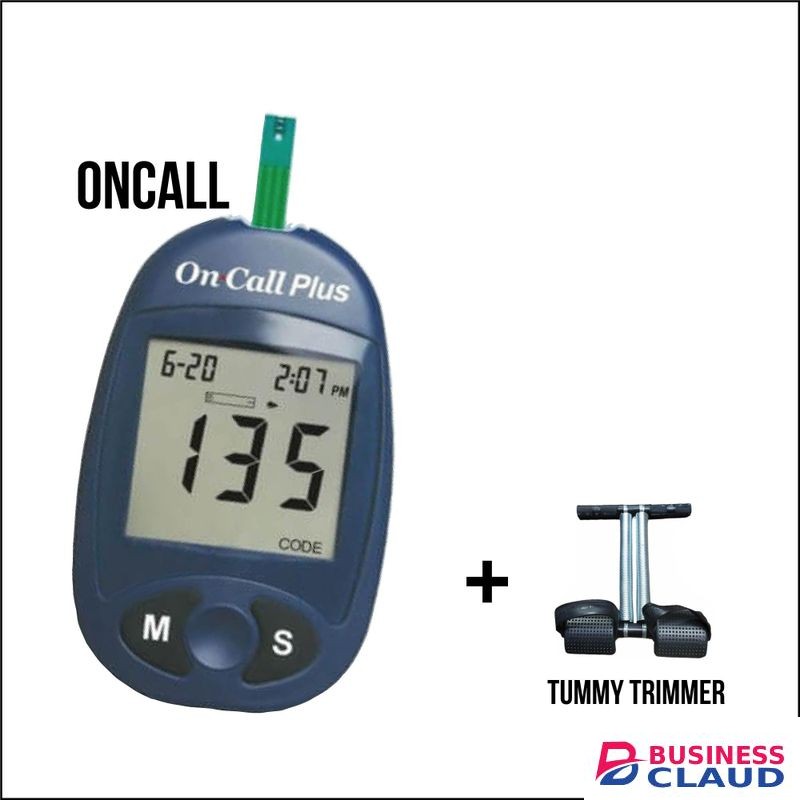 On Call Plus Glucometer With TUMMY TRIMMER MACHINE