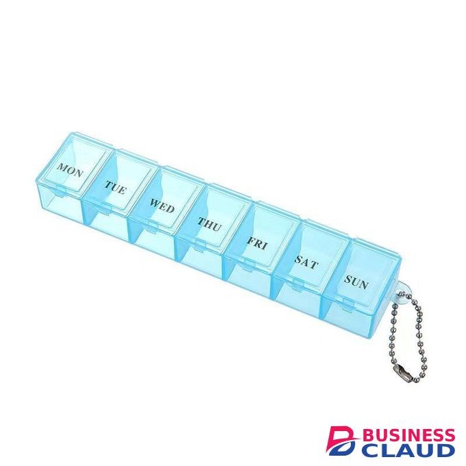 7 grid week medicine organizer-blue