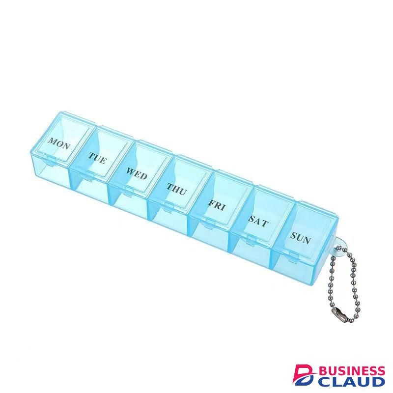 7 grid week medicine organizer-blue