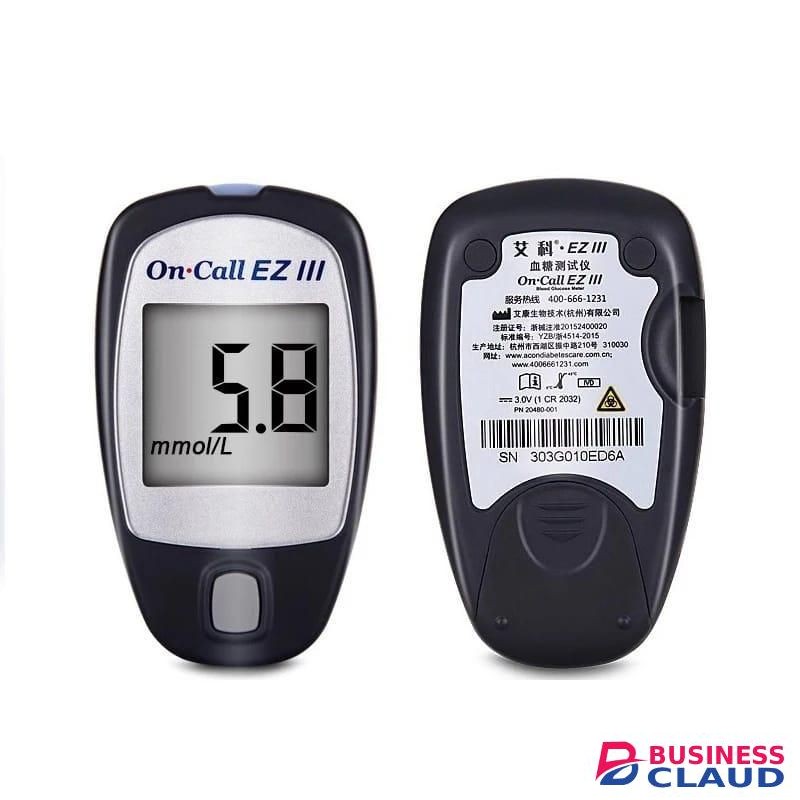 Blood Glucose Tester EZ111 Accurate Monitoring Kit for Diabetes Care with Fast 9 Second Test Time and 100 Memory Storage for Reliable Blood Sugar Tracking Anytime Anywhere
