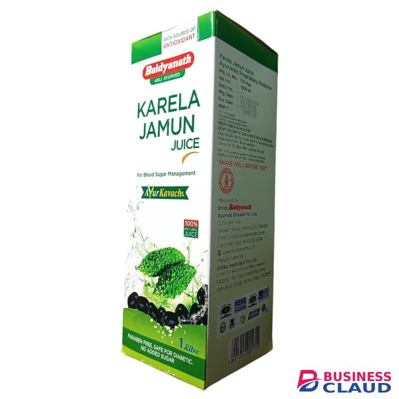 Baidyanath Asli Karela Jamun Juice For BLOOD SUGAR Management Paraben Free, Safe For Diabetic, No Added Sugar nk