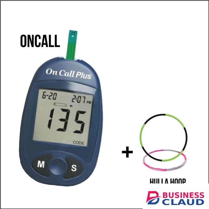 On Call Plus Blood Sugar Meter, Glucometer + hulla Hoop