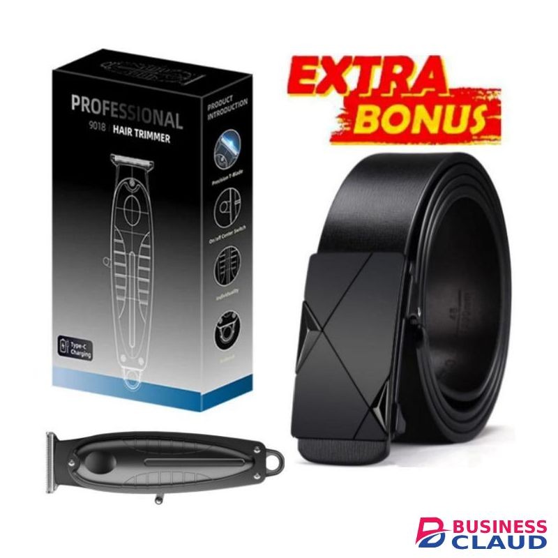 Affordable Rechargeable Barber Shaving Machine + FREE GIFT Belt for Men