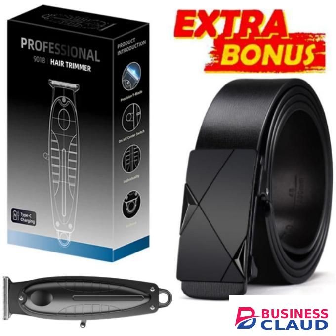 Affordable Rechargeable Barber Shaving Machine + FREE GIFT Belt for Men