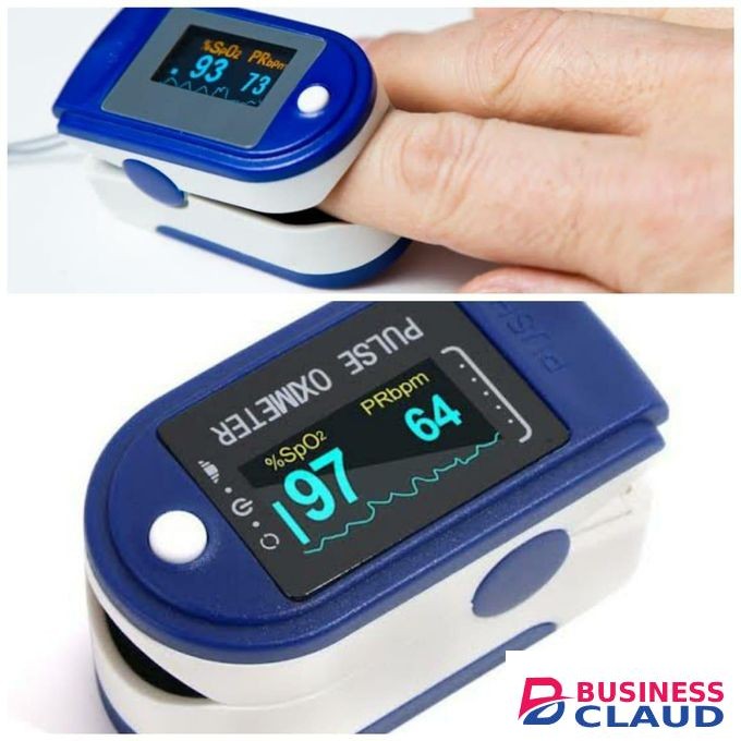 Pulse Oximeter for Measuring Pulse and Oxygen Saturation on the Finger,