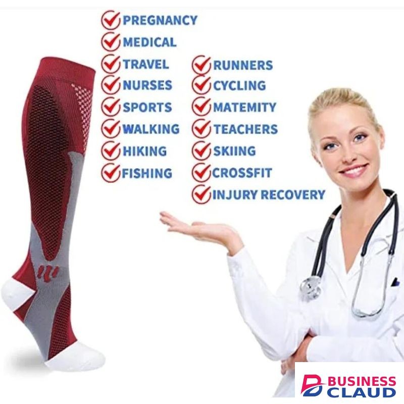 Sports Compression Socks Medical Nurses Gym Hiking Diabetics Varicose Veins Sports Cycling Socks Running Football Gift