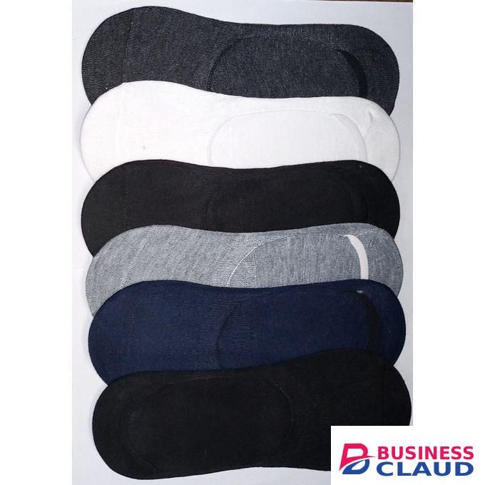 6 pairs high quality unisex invisible no show non- slip liner socks