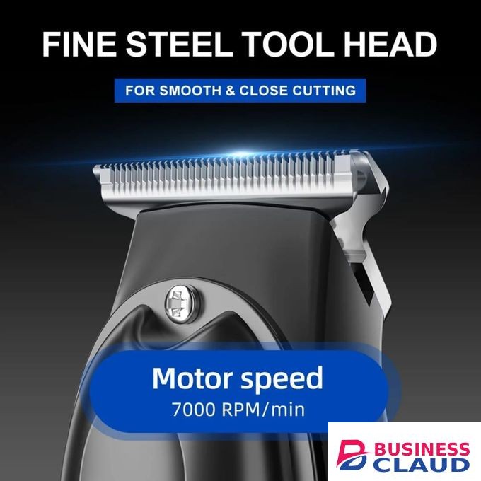Professional Electric Barber Hair Trimmer For Men Beard Hair Clipper Cordless Hair Cutting Machine Rechargeable + Extra GIFT Belt for Men Auto Lock Design Stylish