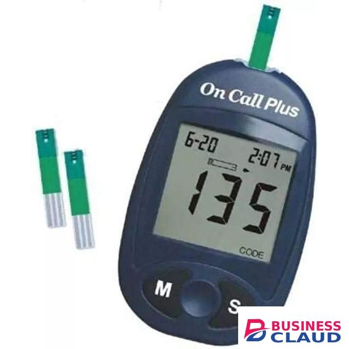 On Call Plus Blood Glucose Monitor Glucometer Blood Sugar Diabetes Tester Kit