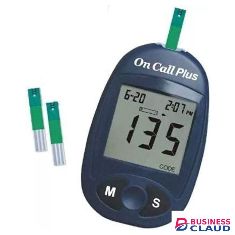 On Call Plus Blood Glucose Monitor Glucometer Blood Sugar Diabetes Tester Kit