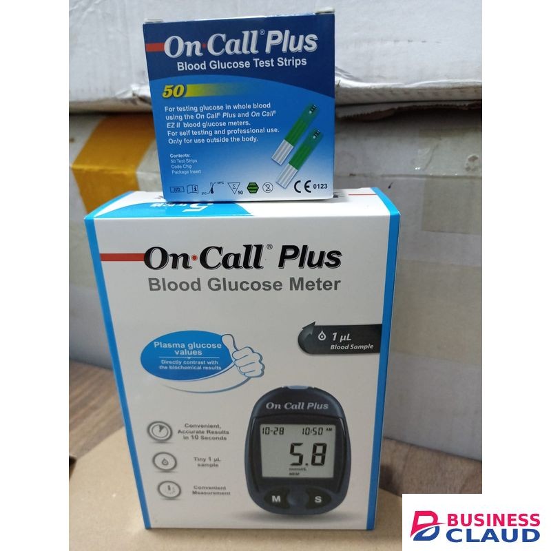 On Call Plus Glucose Meter (Glucometer) + Test Strips