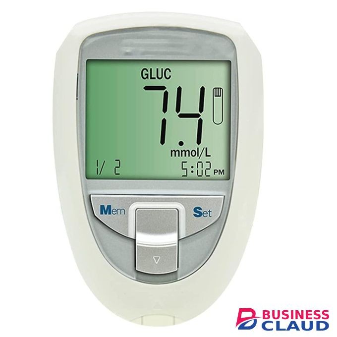 Portable Home Blood Glucose Monitor - Accurate Digital Self-Test Meter - 15×54×86mm Compact Design - Powered by 3V CR2032 Battery
