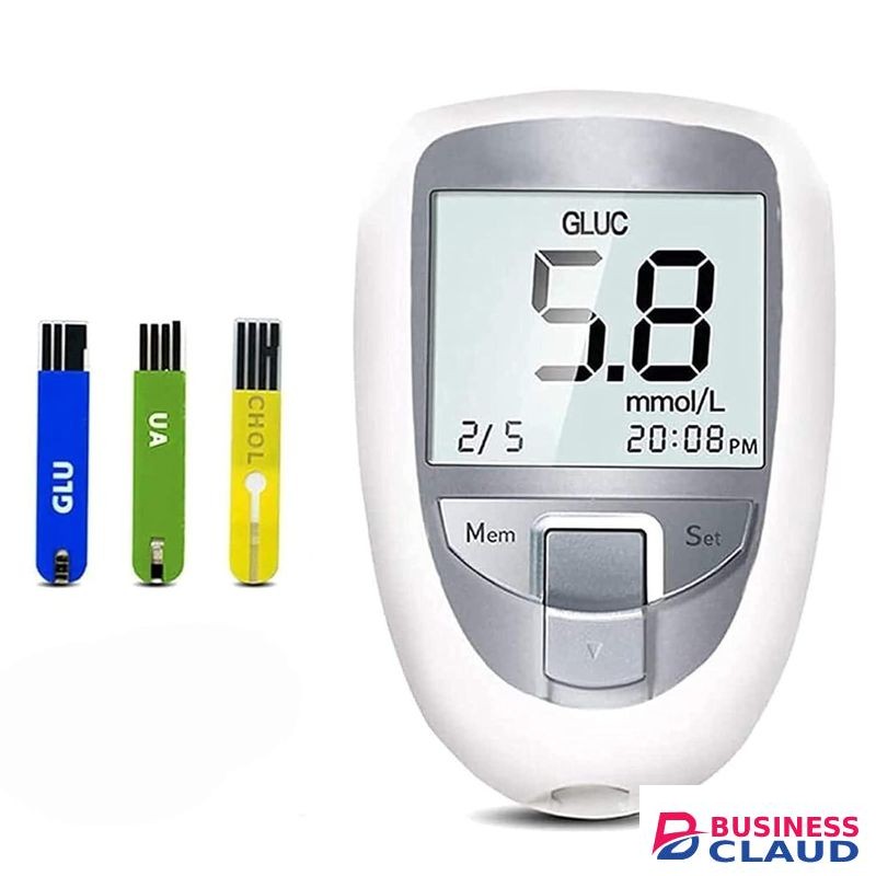 Portable Home Blood Glucose Monitor - Accurate Digital Self-Test Meter - 15×54×86mm Compact Design - Powered by 3V CR2032 Battery