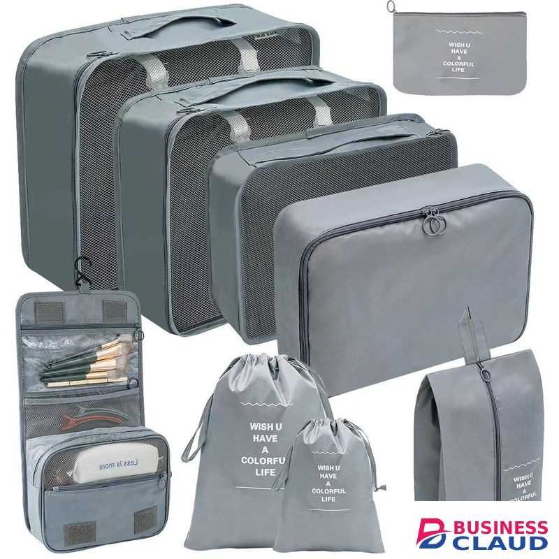 Un Branded 9pcs luggage travel organizers for suitcase