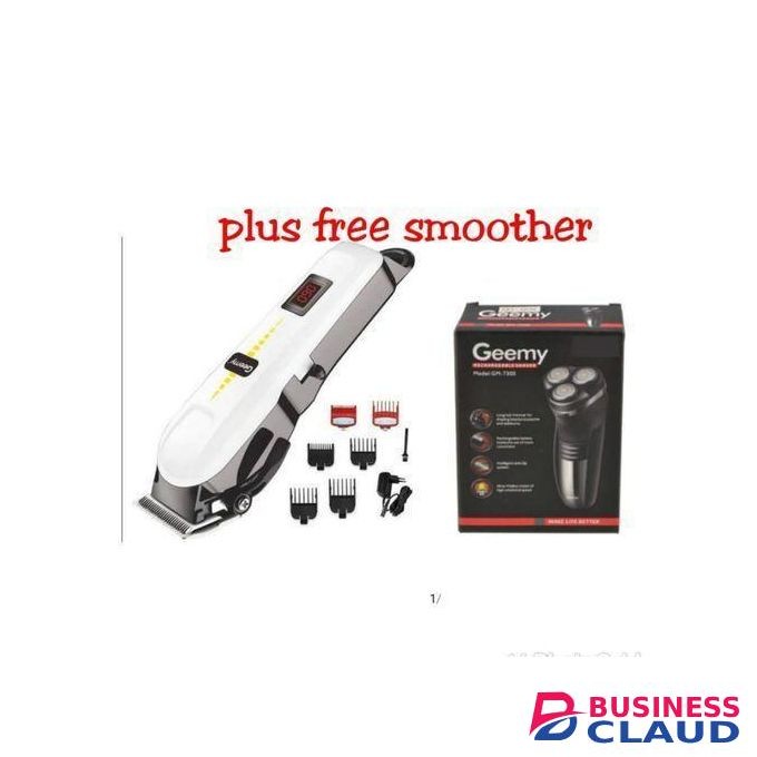 Geemy Cordless Hair Clipper & Trimmer Shaving Machine Plus Smoother