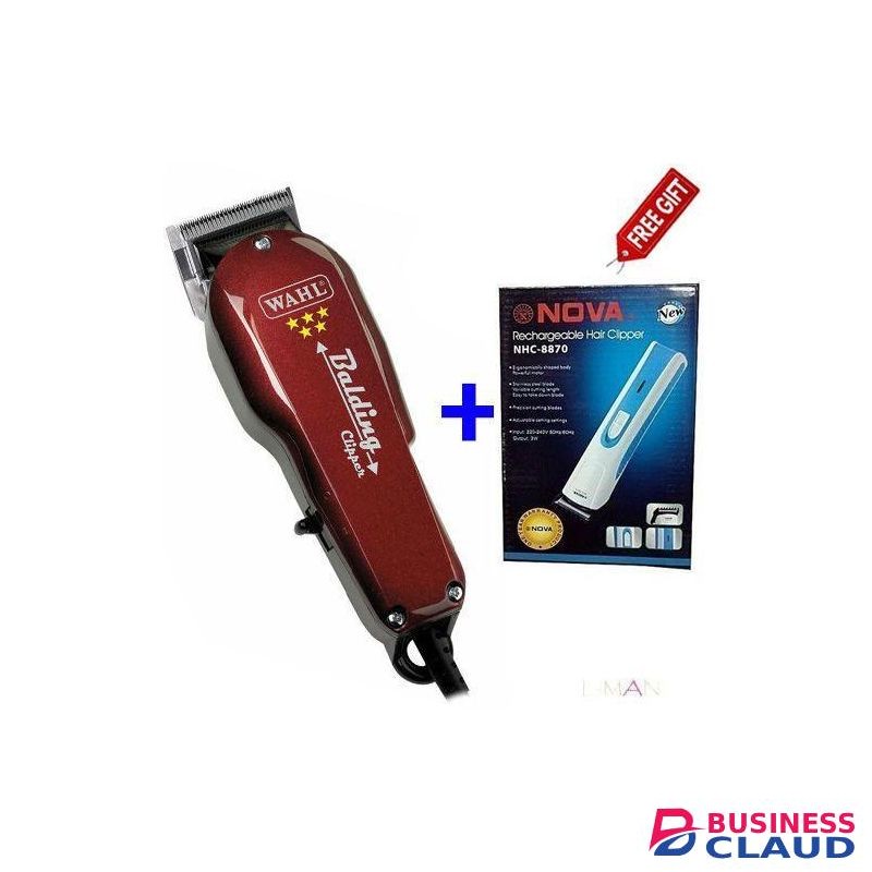 Professional Balding Kinyozi Machine + Rechargeable Shaver