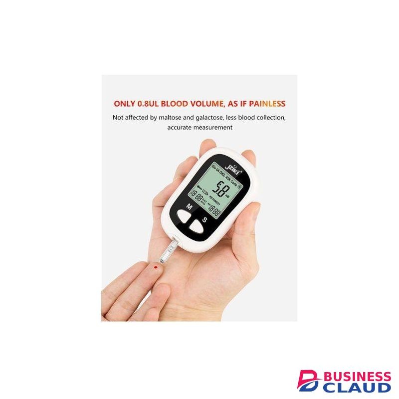 Jziki Smart Blood Glucose Meter With 50pcs Test Strips,50pcs Lancets And Lancet Pen