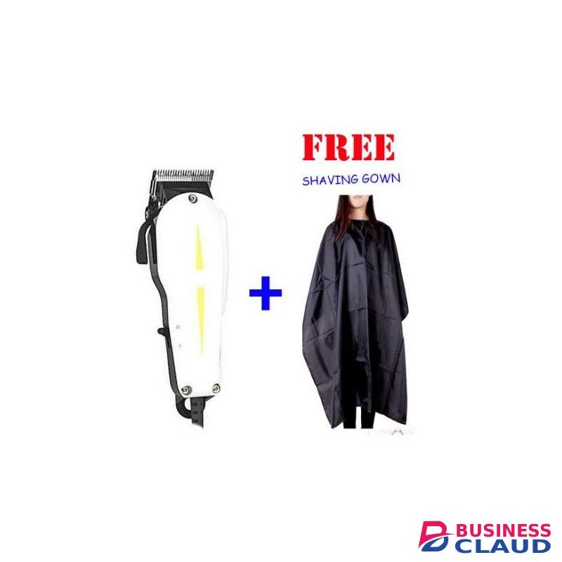 Geemy Electric Hair Trimmer Shaver Barber Machine + FREE Shaving Gown