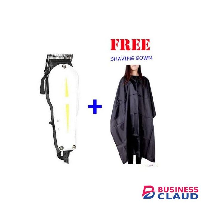 Geemy Electric Hair Trimmer Shaver Barber Machine + FREE Shaving Gown
