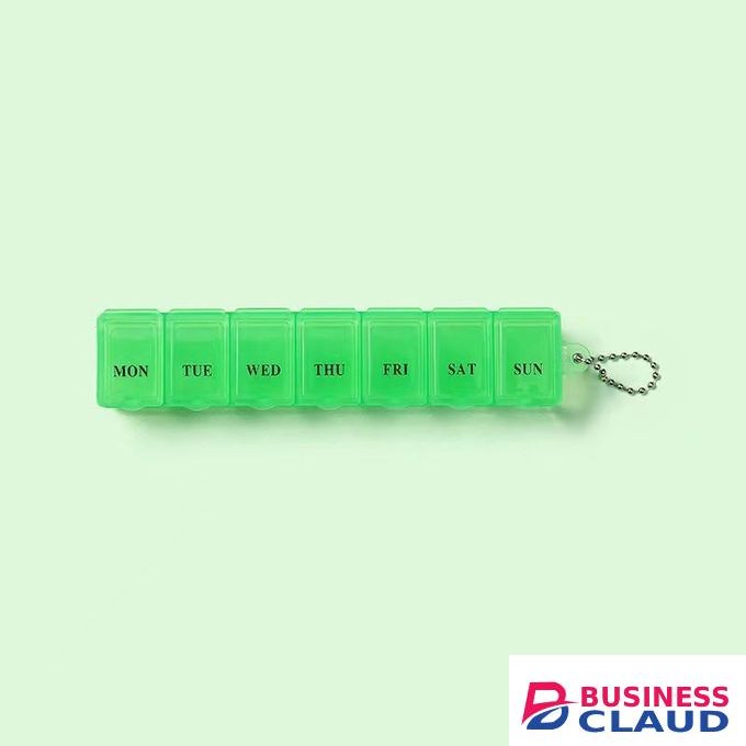 7 grid week medicine organizer-green