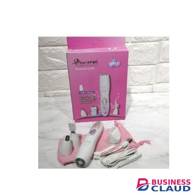 Progemei 4-in-1 Lady Shaver And Trimmer Set