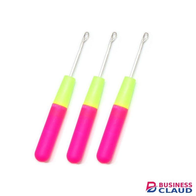 3Pcs Latch Hook Crochet Needle, Great For Micro Braid Hair