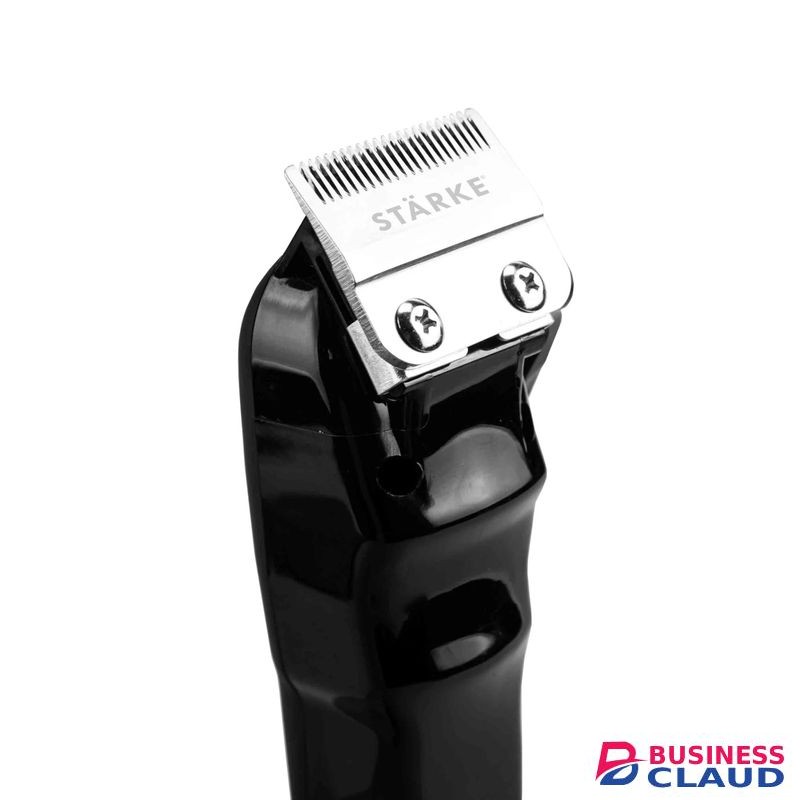 STARKE Salon Pro Expert Cordless Hair Clipper LED Display Barber Machine Heavy-duty Performance: Ideal for Barbers & Stylists Handle Demanding Use Made In Germany 100% Copper Motor 440C Japanese Steel Blades, 0.5mm - 3.5mm 3Pin UK -Black-1Yr Warranty..