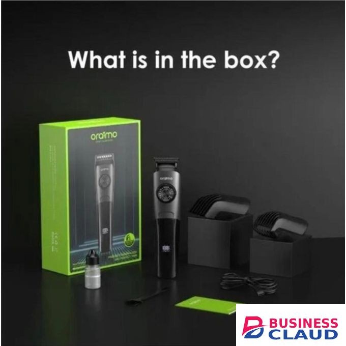 Oraimo Hair & Beard Personal Trimmer – Kinyozi Grooming Kit with 4 Guide Combs