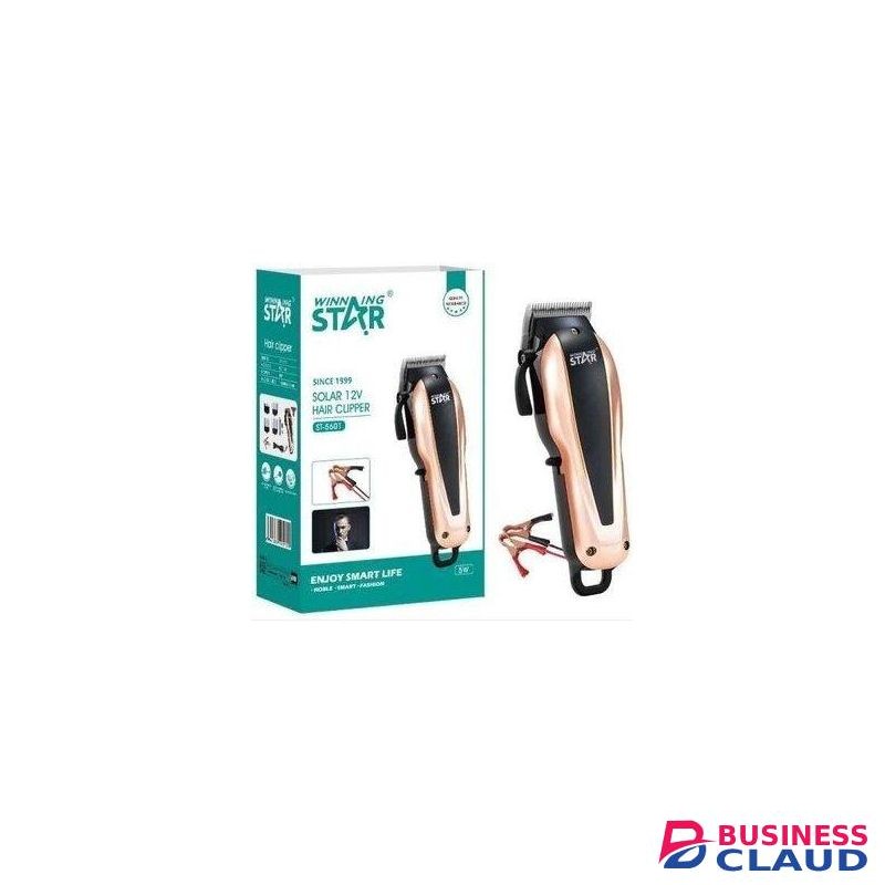 Winningstar Solar Shaver 12V DC Solar Shaving Machine Solar Hair Clipper + Accessories 12 Volt