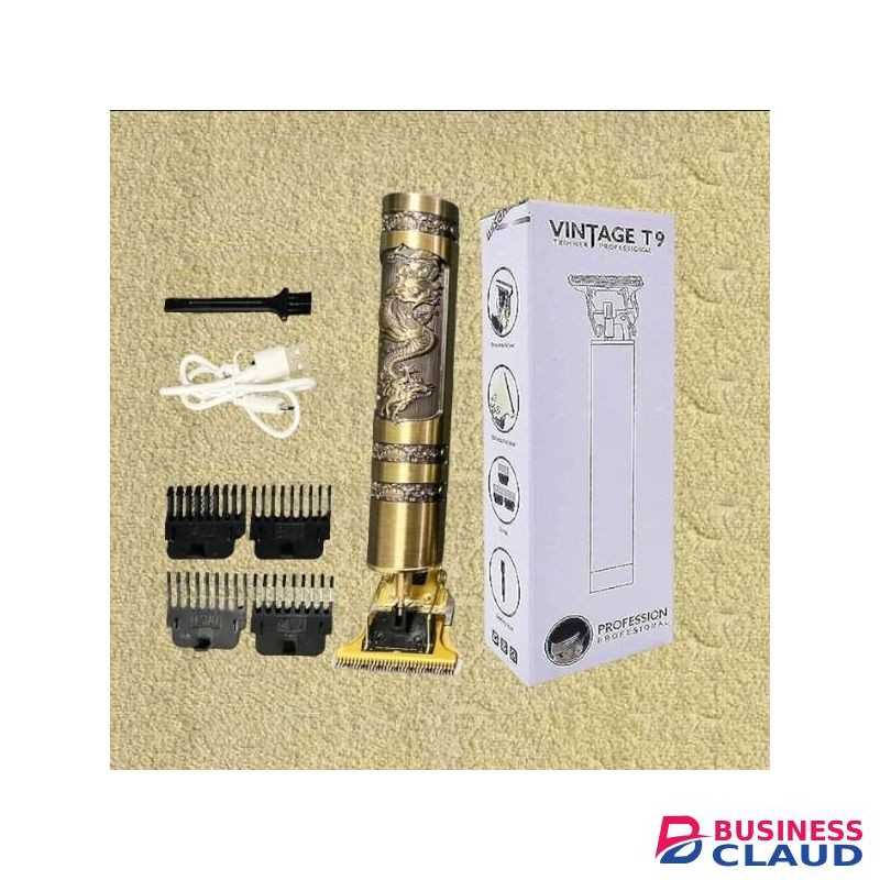 Vintage USB Professional,Kinyozi Hair Cutting T9 Hair Clipper Trimmer Shaver