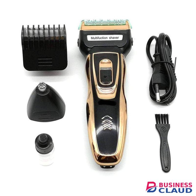 Geemy Hot Sale Professionals Design 3 In 1 Perfect Shaver Hair Clipper And Nose Trimmer Rechargeable Beard And Moustaches Hair Machine And Trimming With Cord And Without Cordless Use