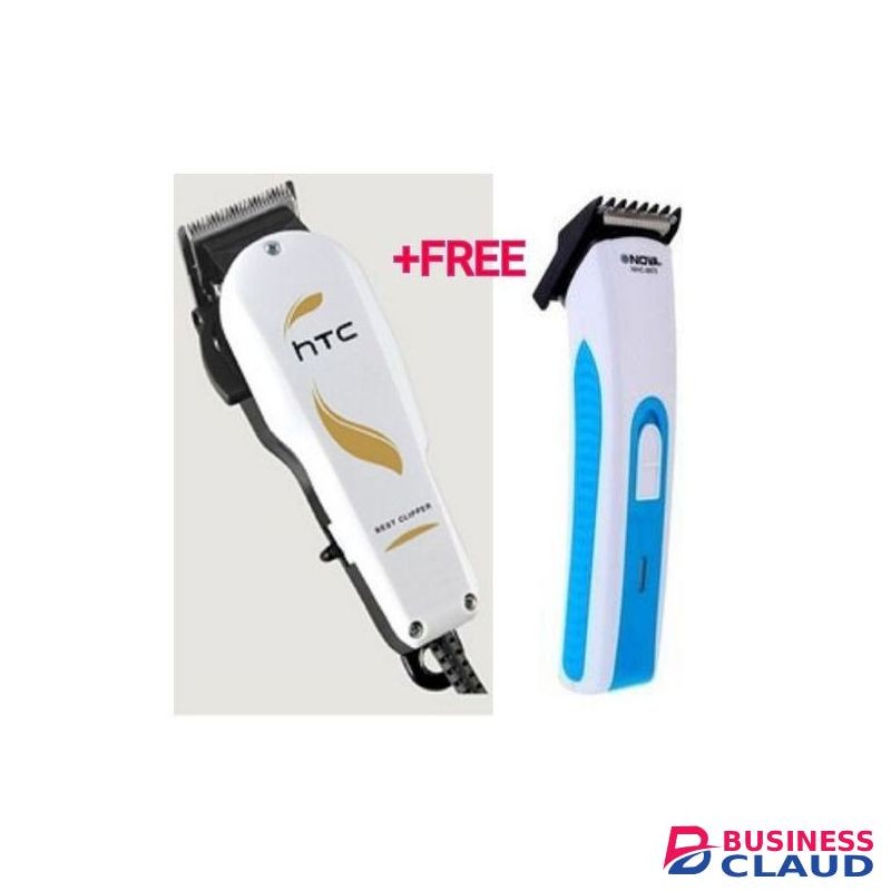 Htc Professional Hair Clipper Shaving Machine Kinyozi +Free Nova