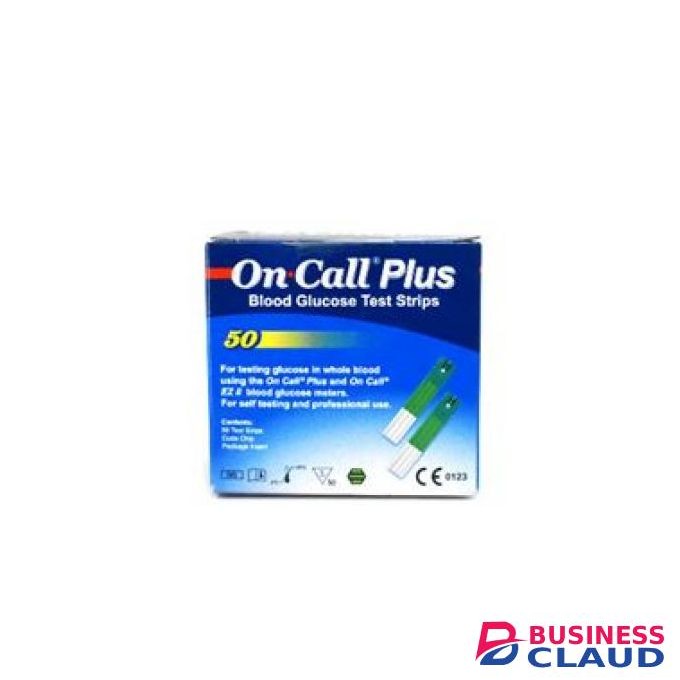 On Call Plus 50 Pieces Glucometer Strips,Blood Sugar Meter Strips