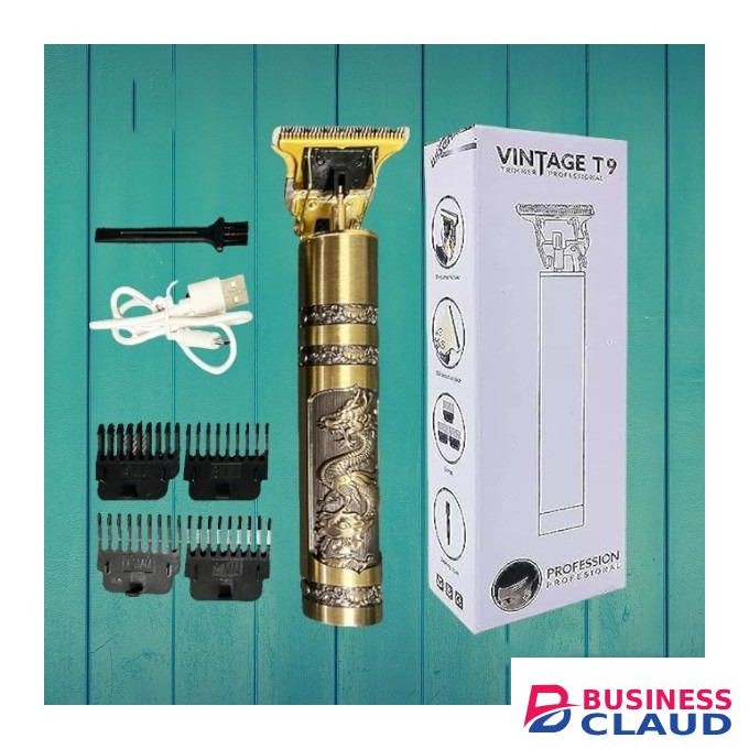 Vintage Close Precise Cut Usb Rechargeable T9 Hair Clipper Trimmer Shaver