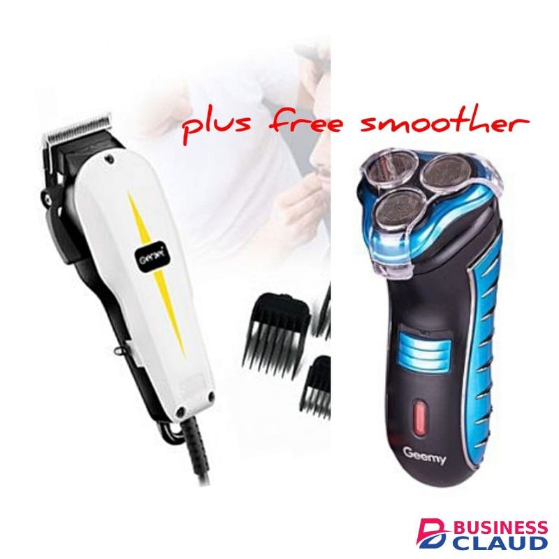 Geemy Electric Hair Barbering Machine Free Recheageable Smoother