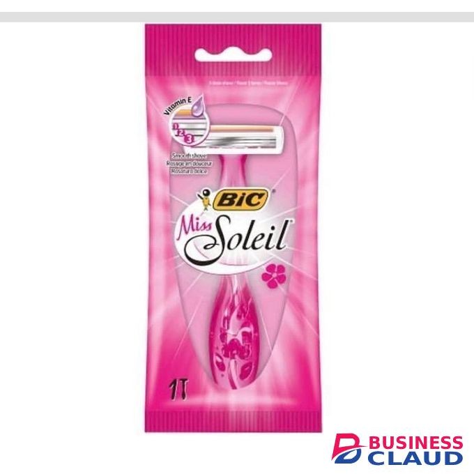 x3 BIC Miss Soleil Pink Shaver Pouch P1 – For Smooth & Comfortable Women’s Shaving